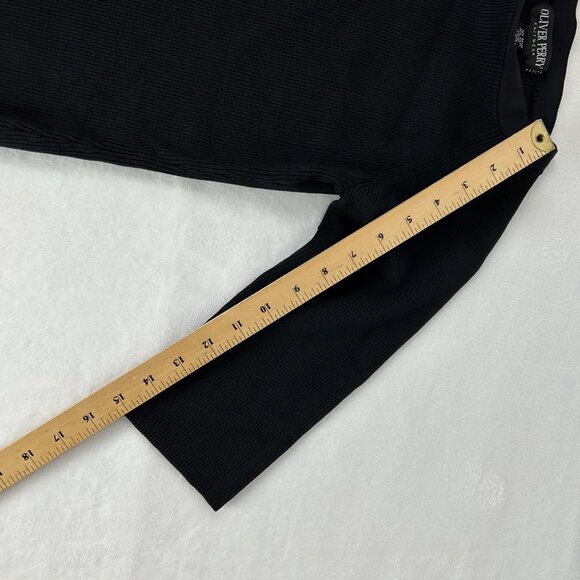 Oliver Perry Women's Knitwear Silk Blend Long Sleeve Shirt Black Size Medium p - Picture 7 of 10